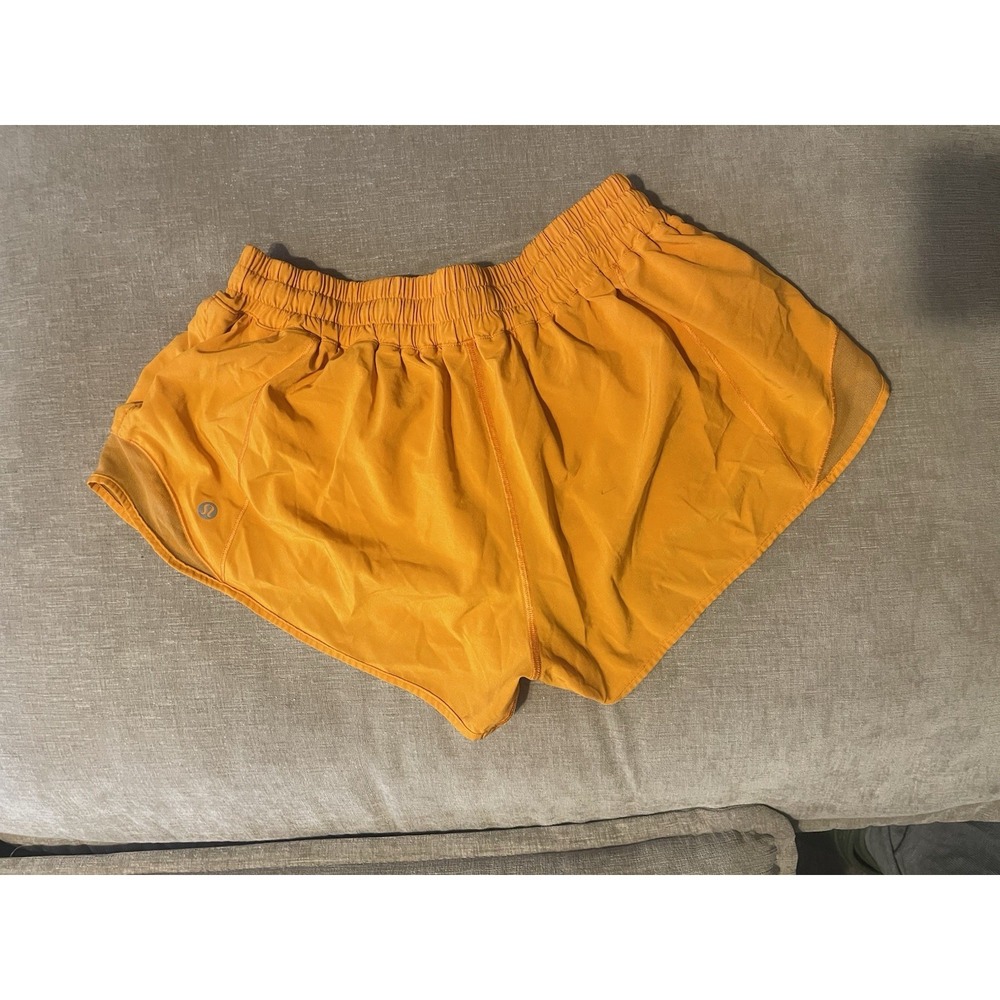 Lululemon Woman's Orange Athletic Shorts Size 12